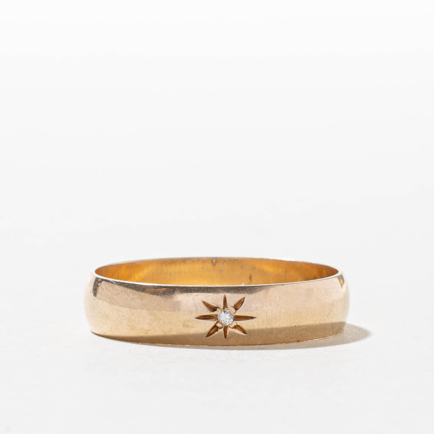 10k Star Set Diamond Band | 5.00mm | SZ 11