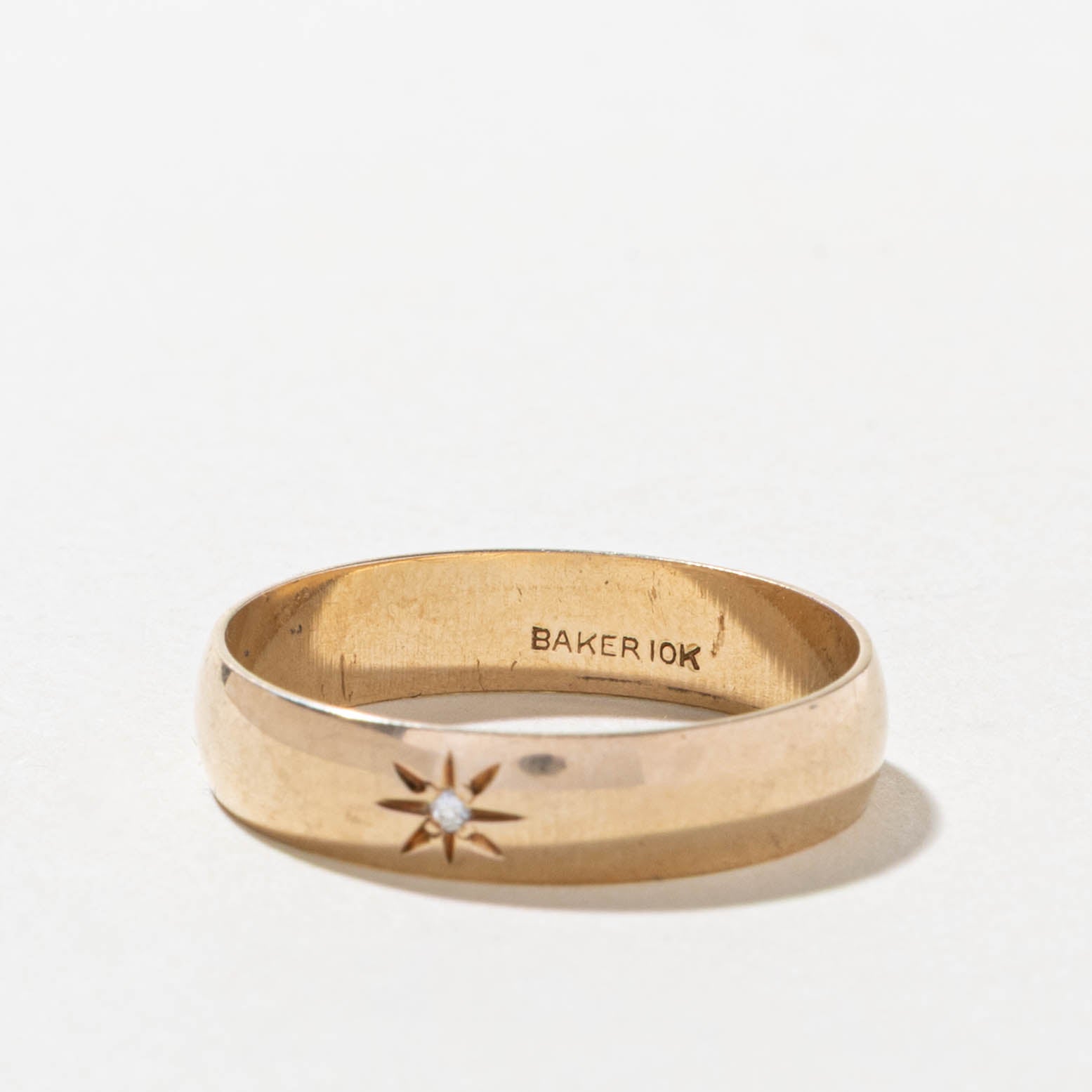 10k Star Set Diamond Band | 5.00mm | SZ 11