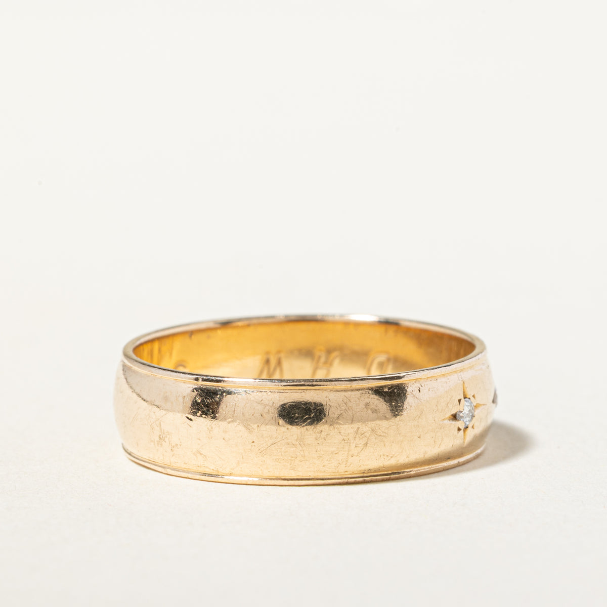 Three Stone Star Set Diamond Band | 5.50mm | SZ 8.5