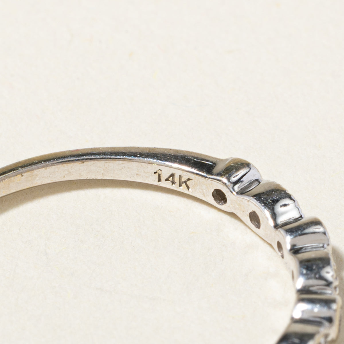 14k Semi Eternity Diamond Marquise Patterned Band | 1.50mm | SZ 6