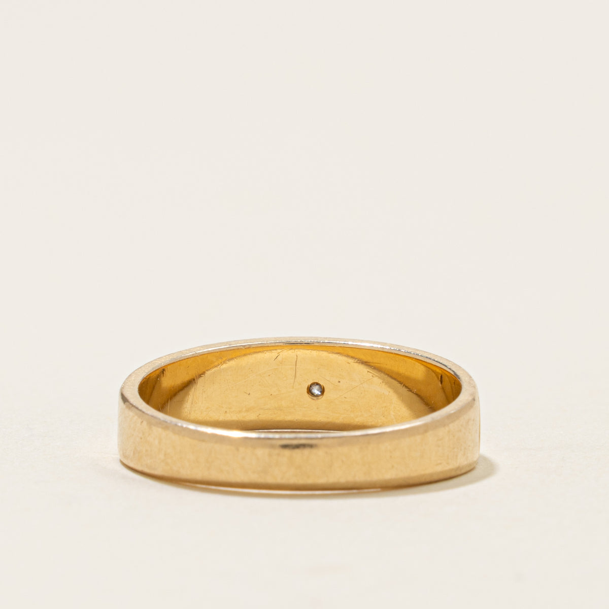 14k Star Set Diamond Engraved Band | 5mm | SZ 6
