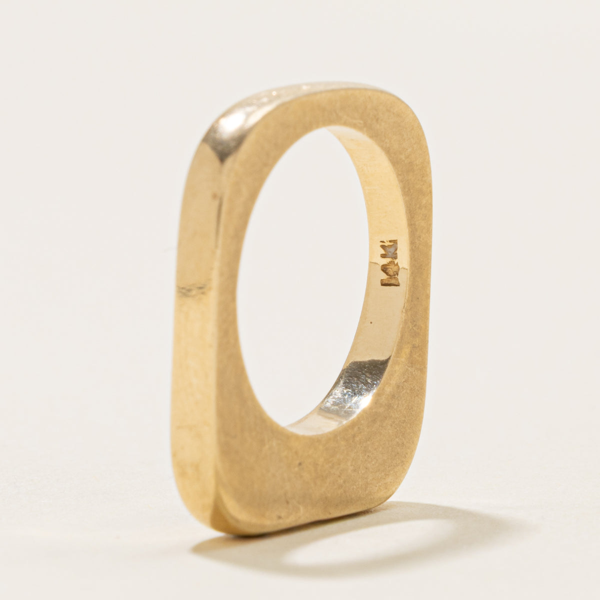 14k Four Stone Diamond Soft-Square Band | 3.1mm | SZ 5.25
