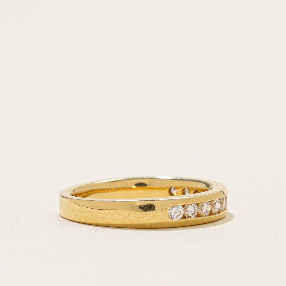 'Birks' Semi Eternity Channel Set Diamond Band | SZ 4.5