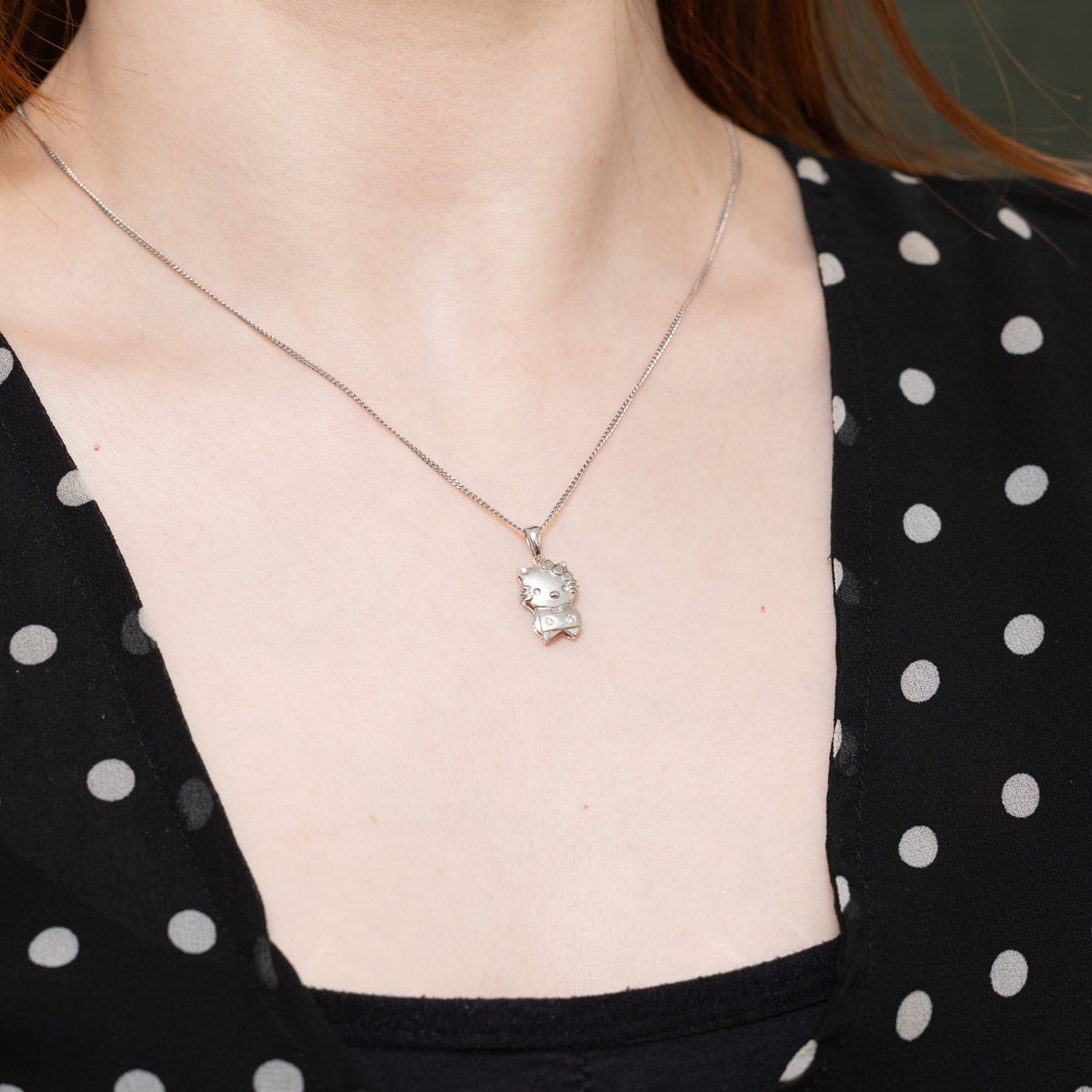 18k Diamond Hello Kitty Pendant