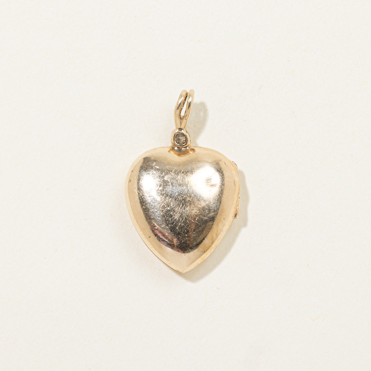 10k Diamond Engraved Heart Locket