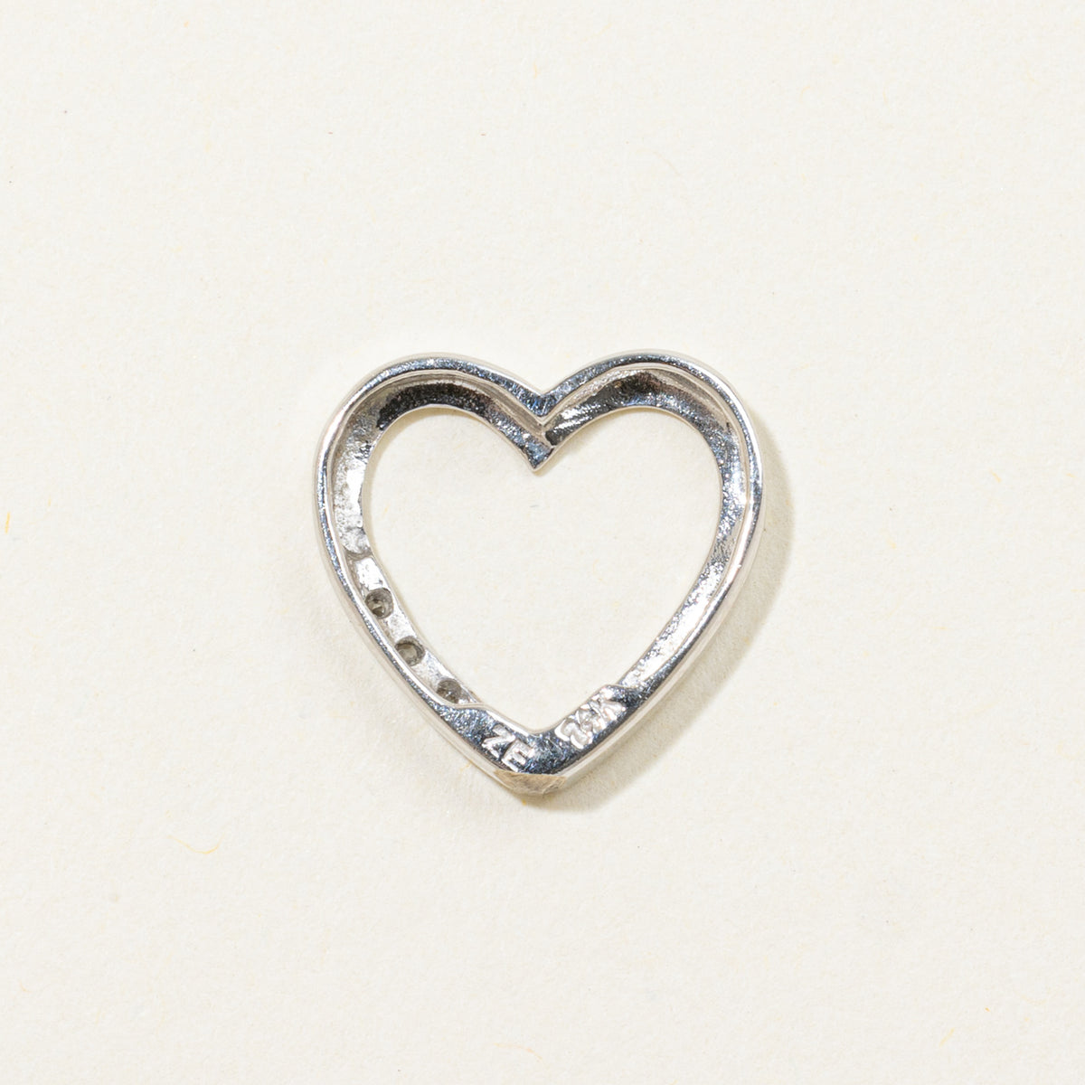 14k Diamond Accented Heart Pendant
