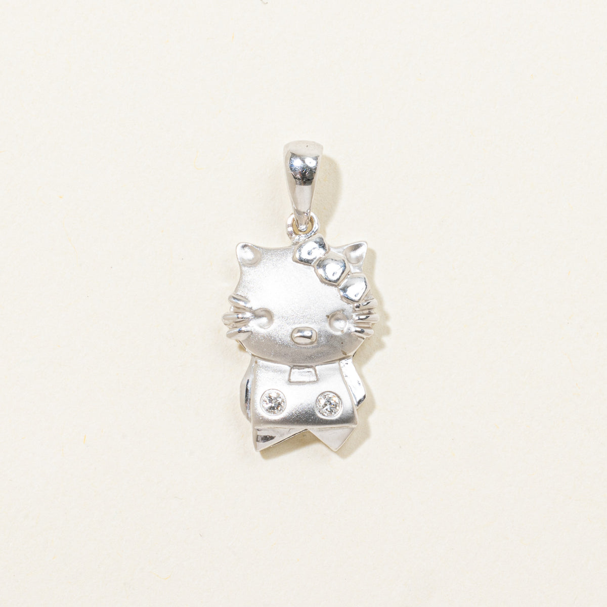 18k Diamond Hello Kitty Pendant