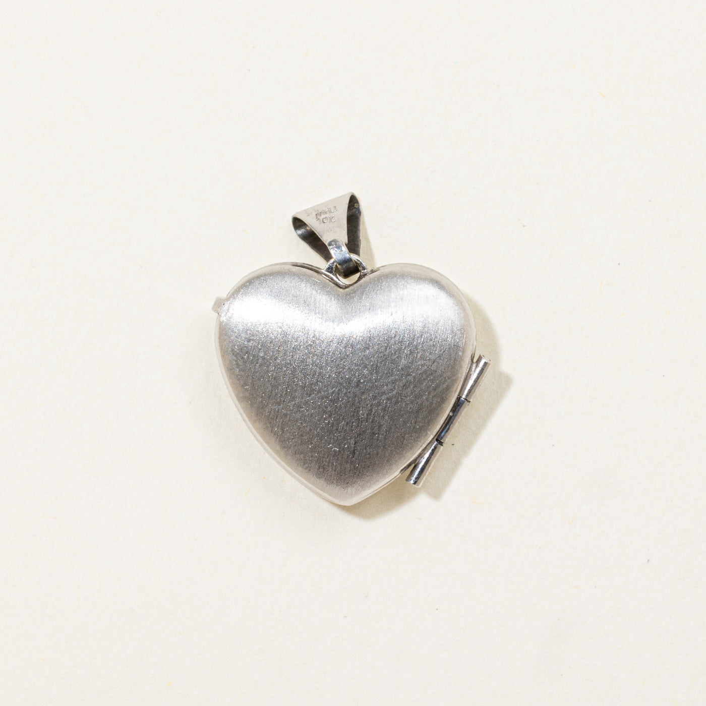 10k Diamond Puffed Heart Locket