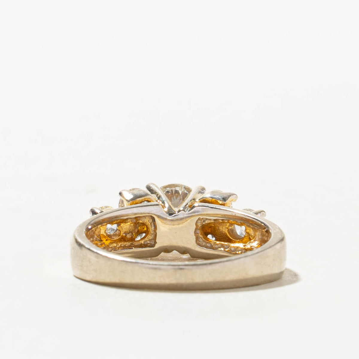 14k Diamond Cluster Accented Ring | 0.78ct I1 H, 0.66ctw | SZ 7