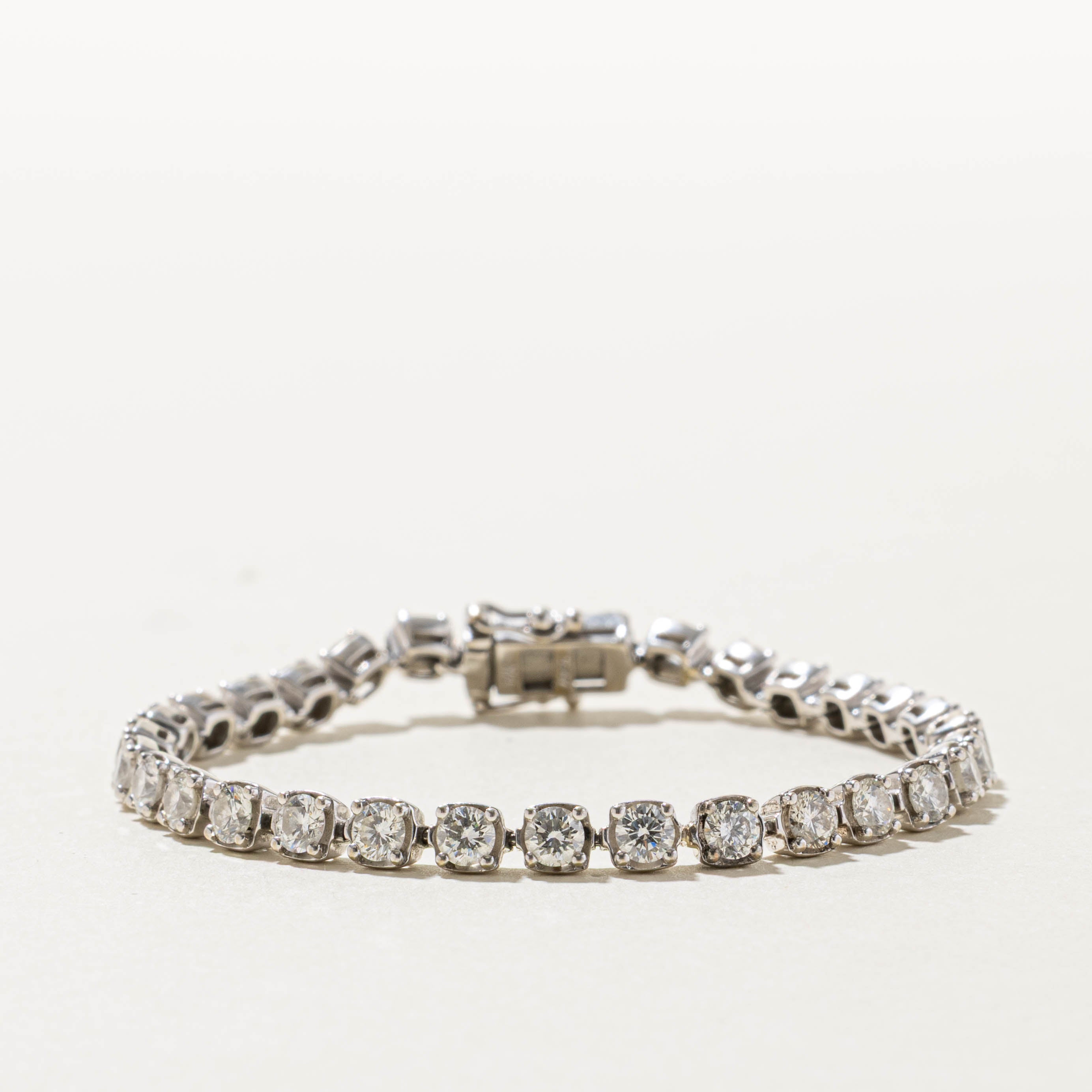 14k Eternity Diamond Tennis Bracelet | 3.87ctw SI1 H-J | 6"