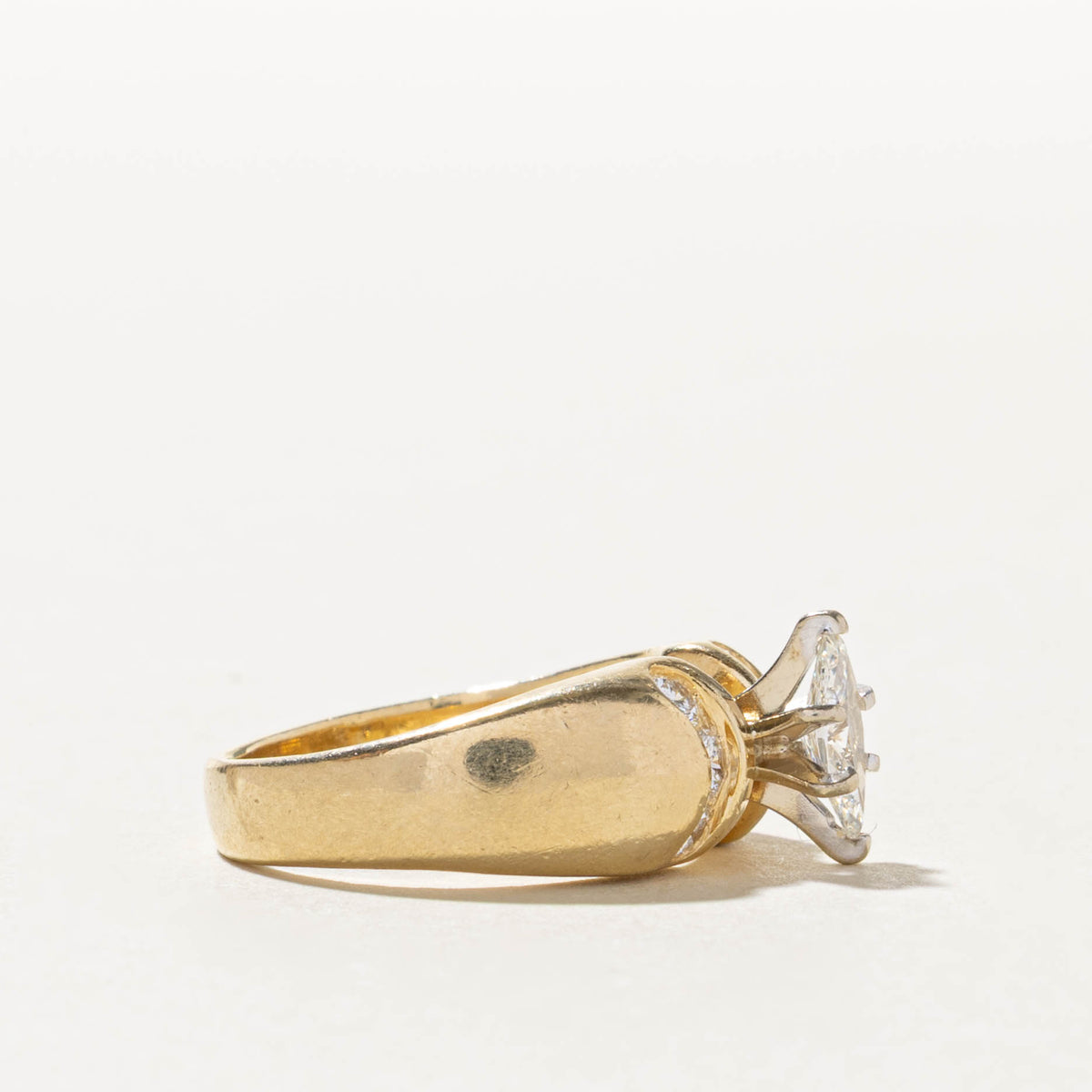 14k Marquise Cut Diamond Accented Ring | 0.52ctw | SZ 4.25