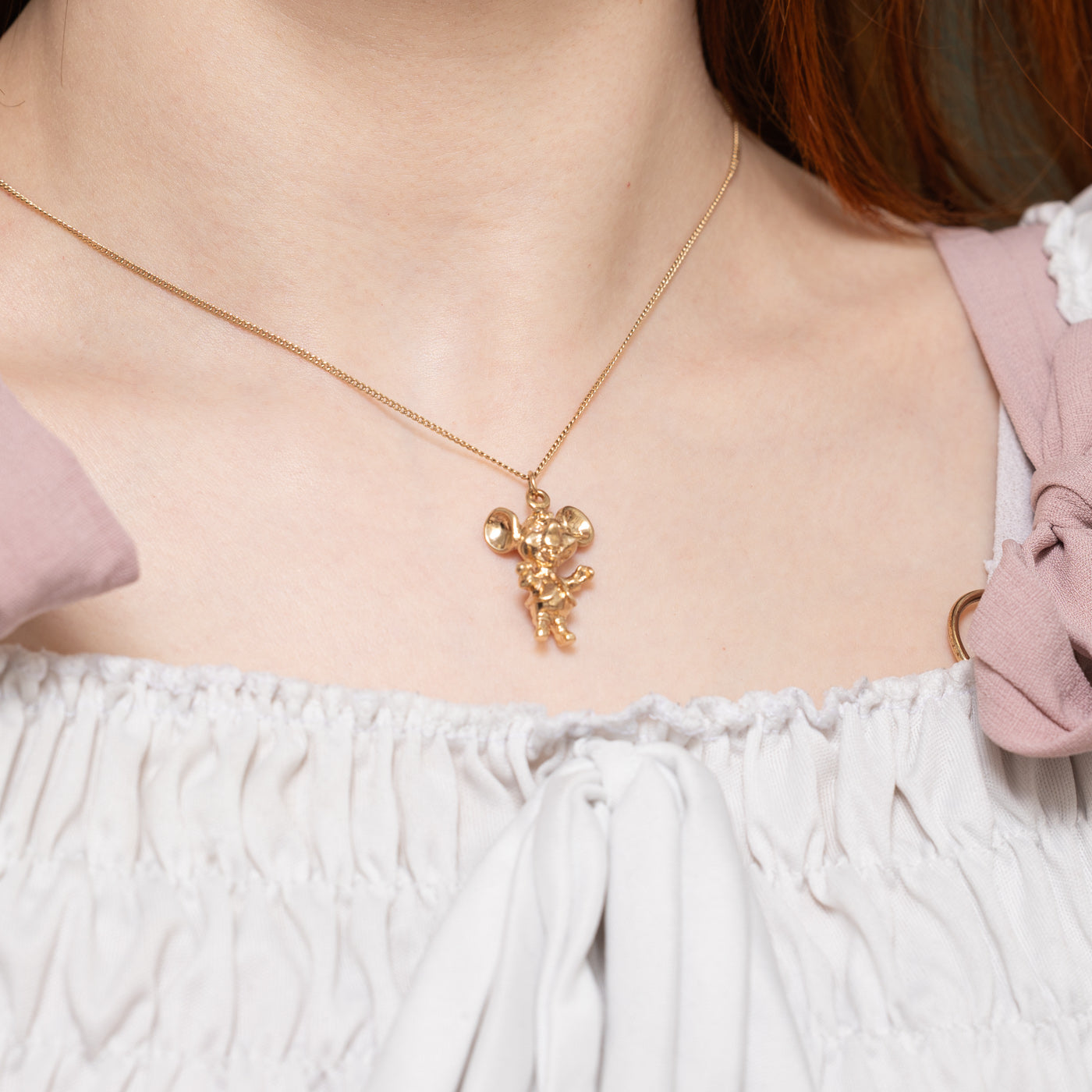 10k Diamond Accented Topo Gigio Charm