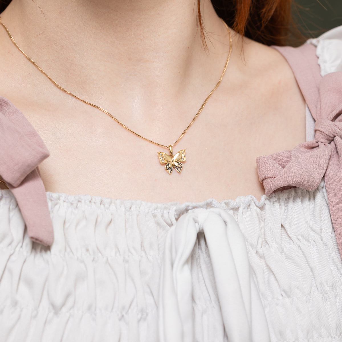 'Le Vian' Diamond Accented Butterfly Pendant