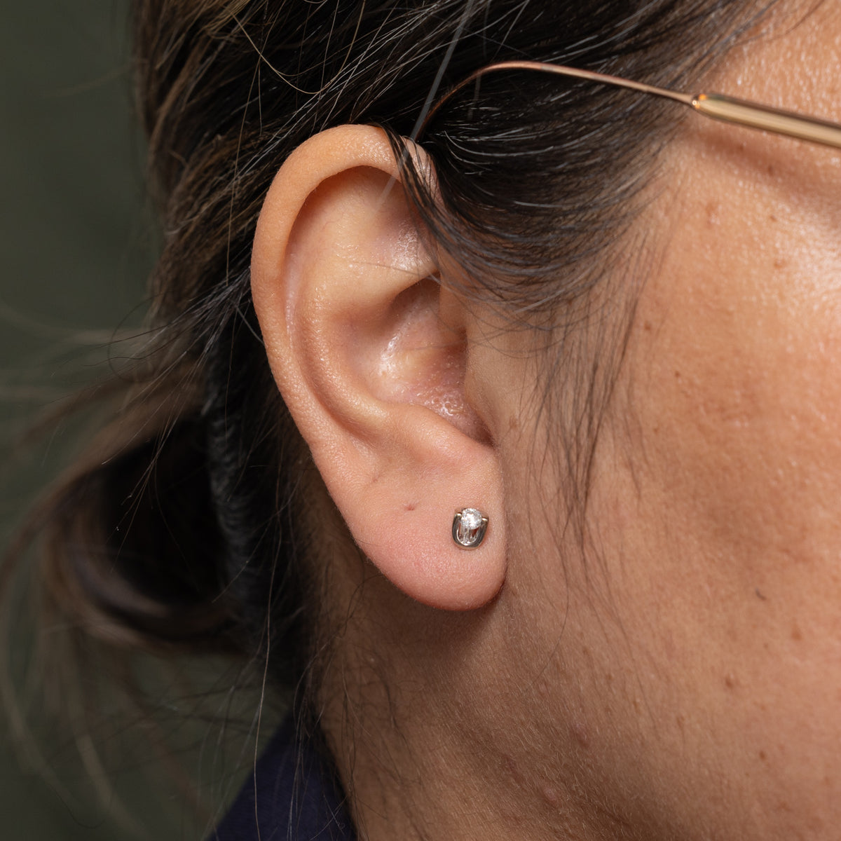 10k Tension Set Diamond Stud Earrings | 0.19ctw