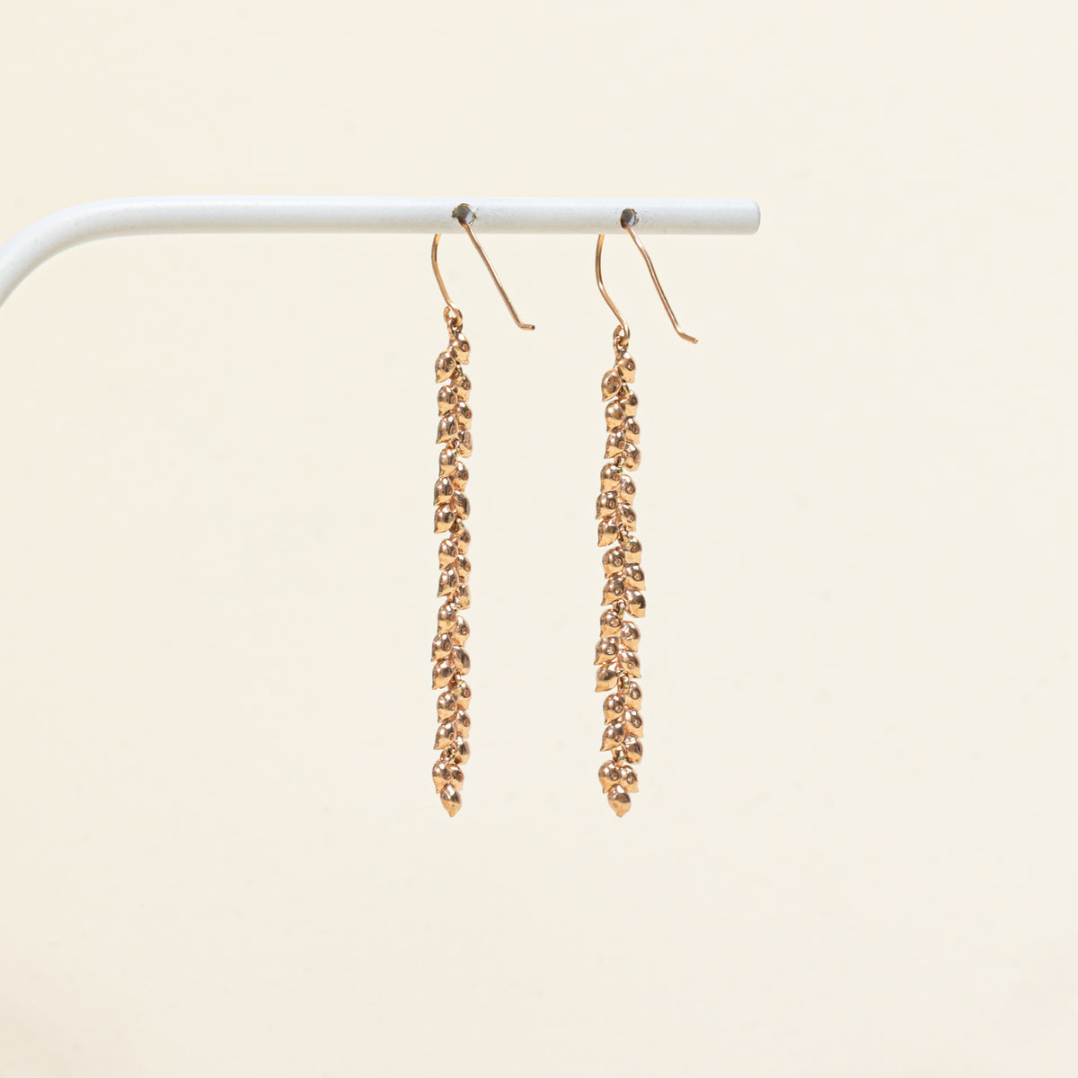 14k Diamond Leafy Vine Drop Earrings | 0.60ctw