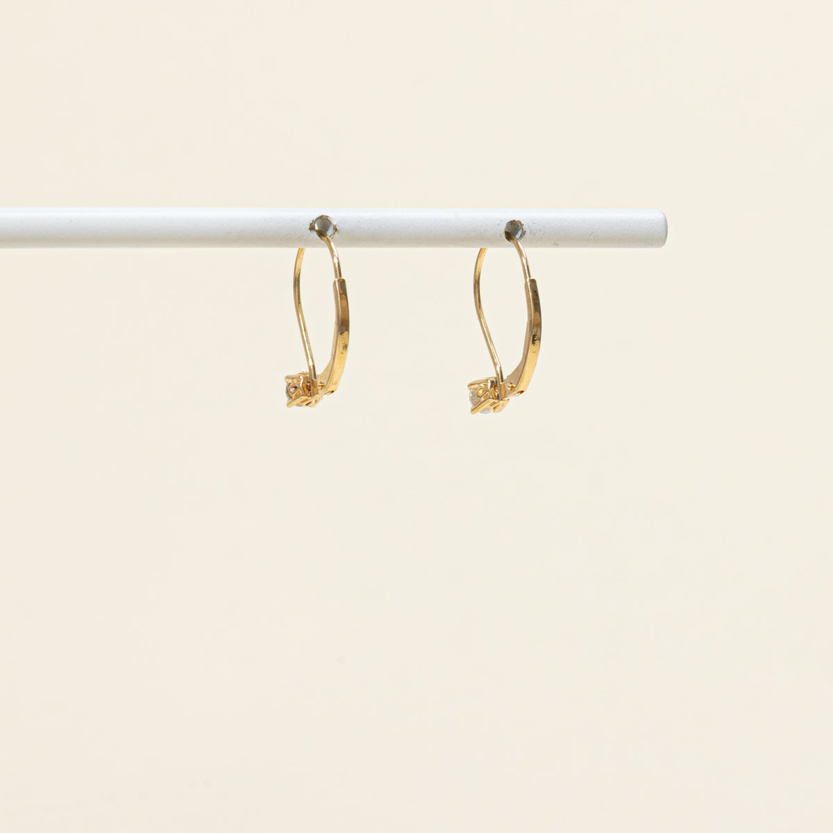 14k Single Diamond Drop Earrings | 0.25ctw