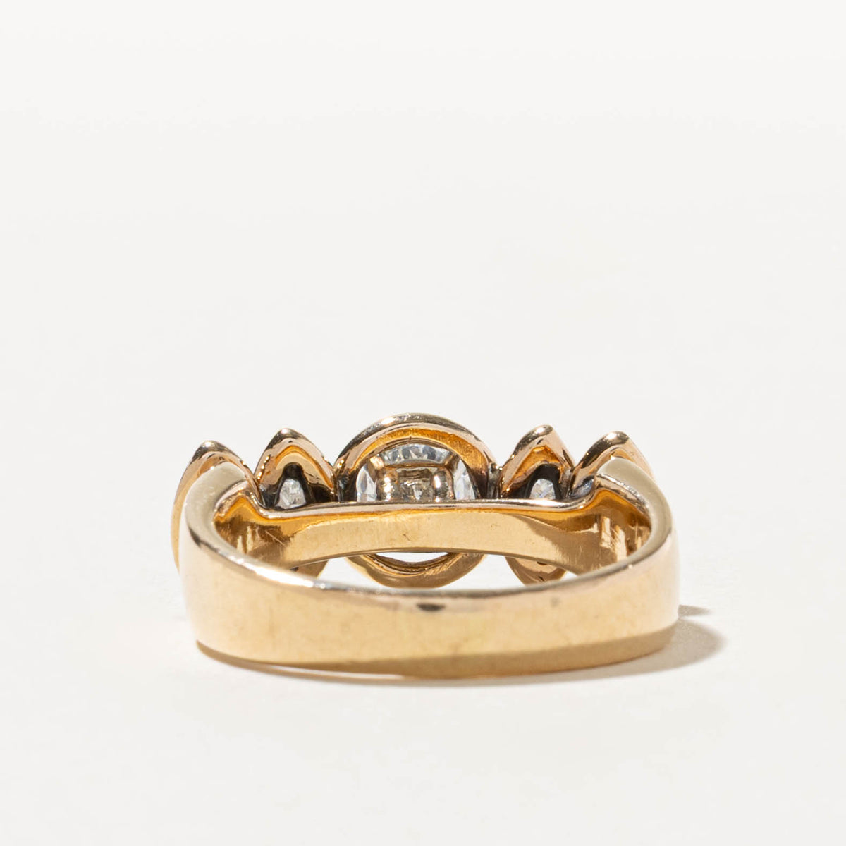 14k Diamond Marquise Accented Ring | 0.52ct SI2 I, 0.28ctw | SZ 7.25