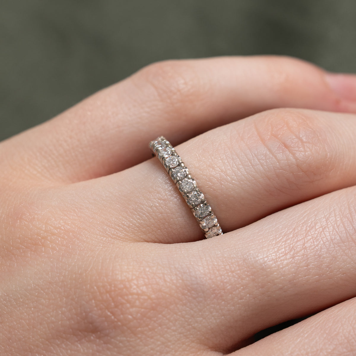 14k Eternity Diamond Band | 0.75ctw | 3.15mm | SZ 5