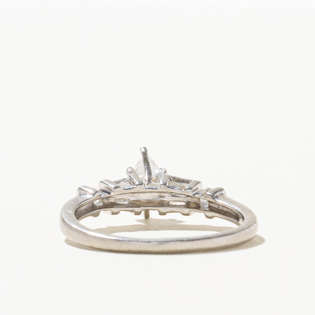 950 Platinum Marquise Cut Diamond Accented Ring | 0.25ct I1 G/H, 0.16ctw | SZ 6.75