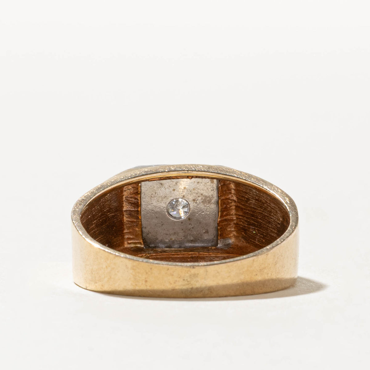 10k Solitaire Illusion Set Diamond Ring | 0.30ct I1/I2 H/I | SZ 8.25