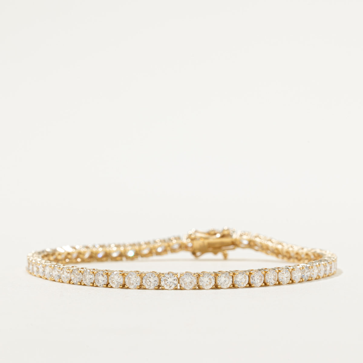 '100 Ways' 14k Yellow Gold Diamond Tennis Bracelet | 5.00ctw | SZ 7"