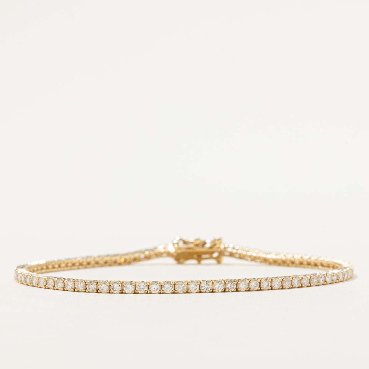 '100 Ways' 14k Yellow Gold Diamond Tennis Bracelet | 2.00ctw | SZ 7"