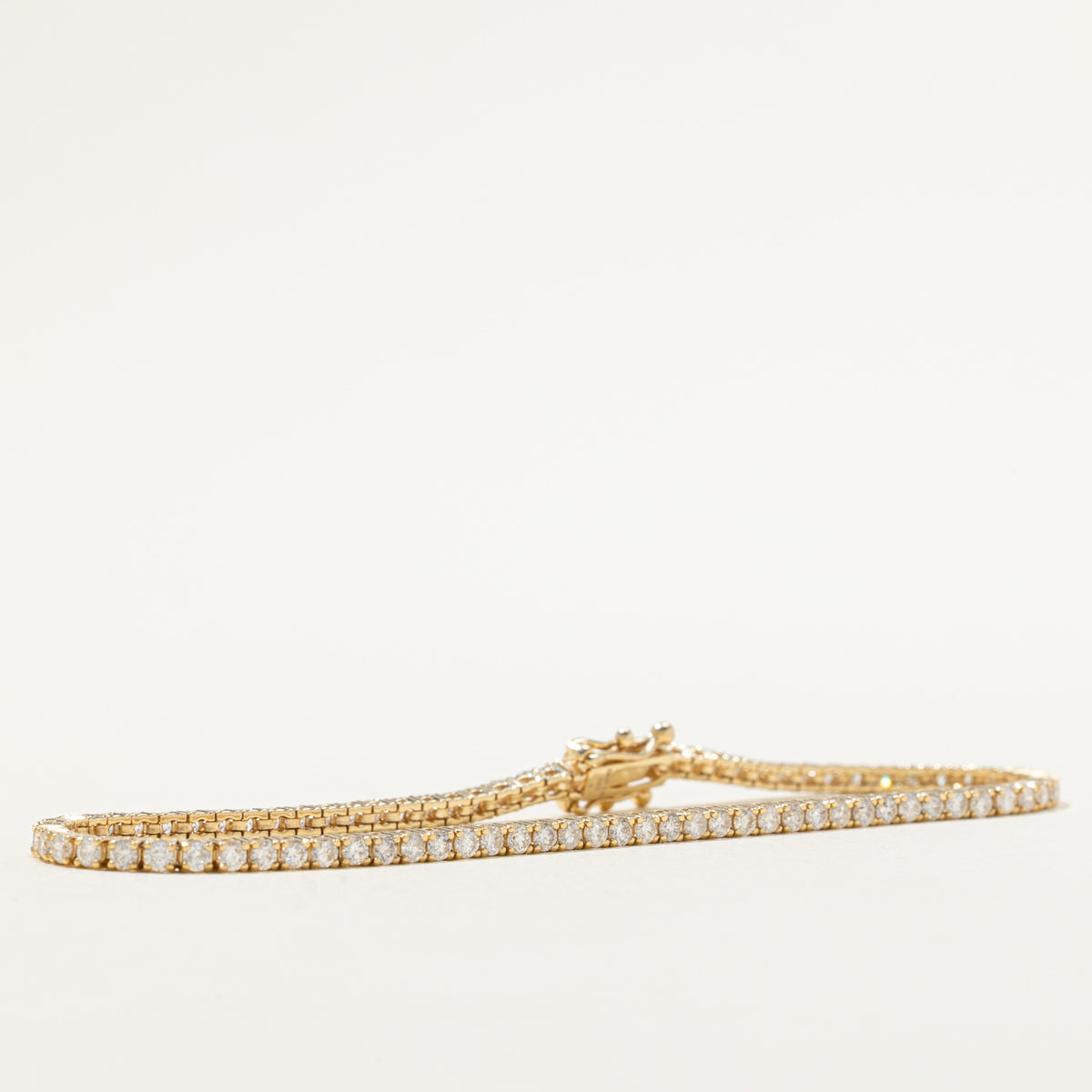 '100 Ways' 14k Yellow Gold Diamond Tennis Bracelet | 2.00ctw | SZ 7"