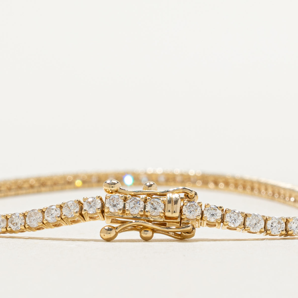 '100 Ways' 14k Yellow Gold Diamond Tennis Bracelet | 2.00ctw | SZ 7"