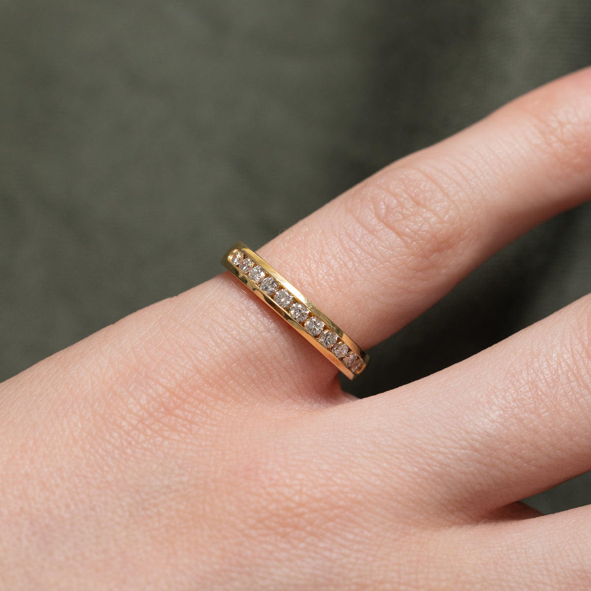 'Birks' Semi Eternity Channel Set Diamond Band | SZ 4.5