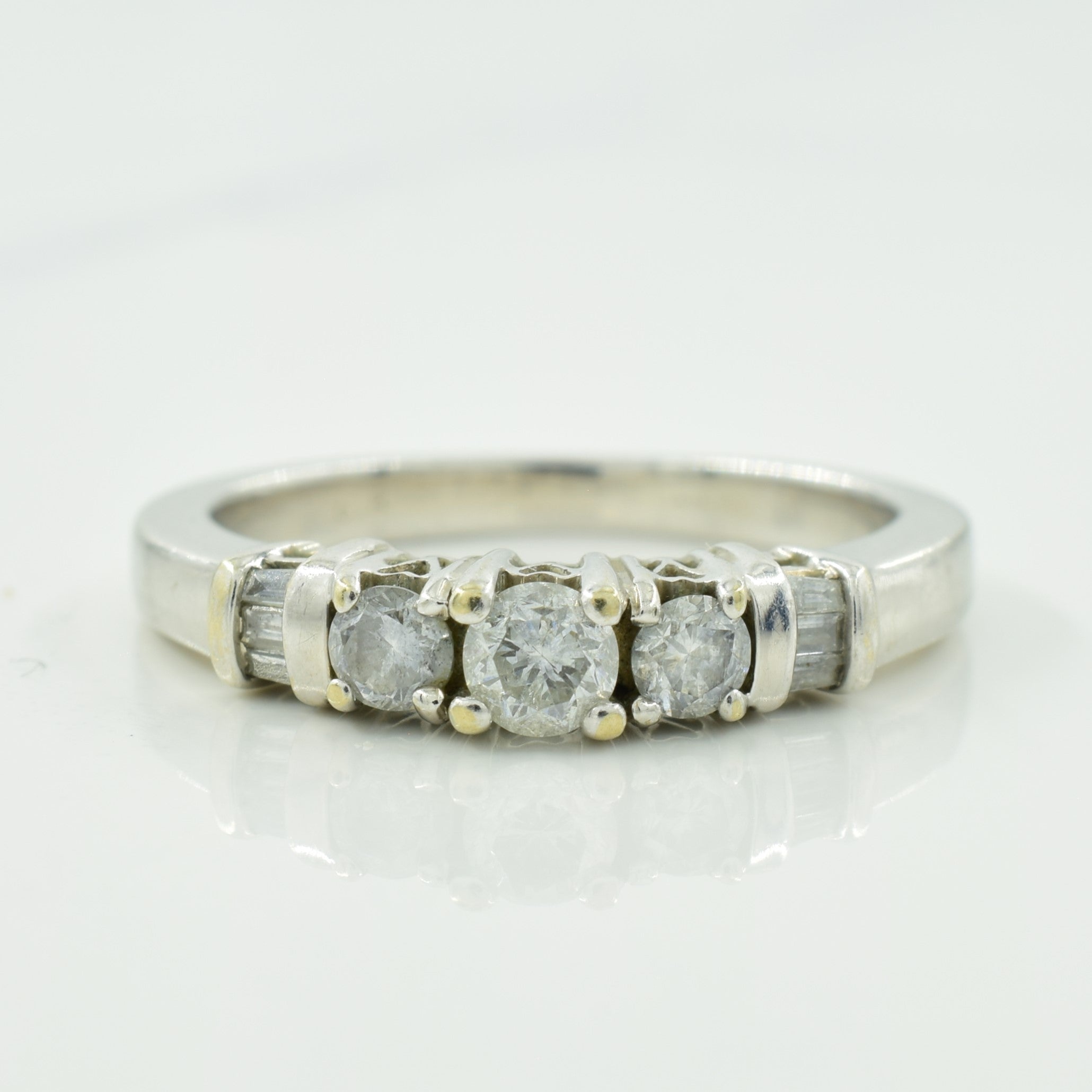 Past, Present, Future Inscribed Diamond Ring | 0.34ctw | SZ 6.5 |