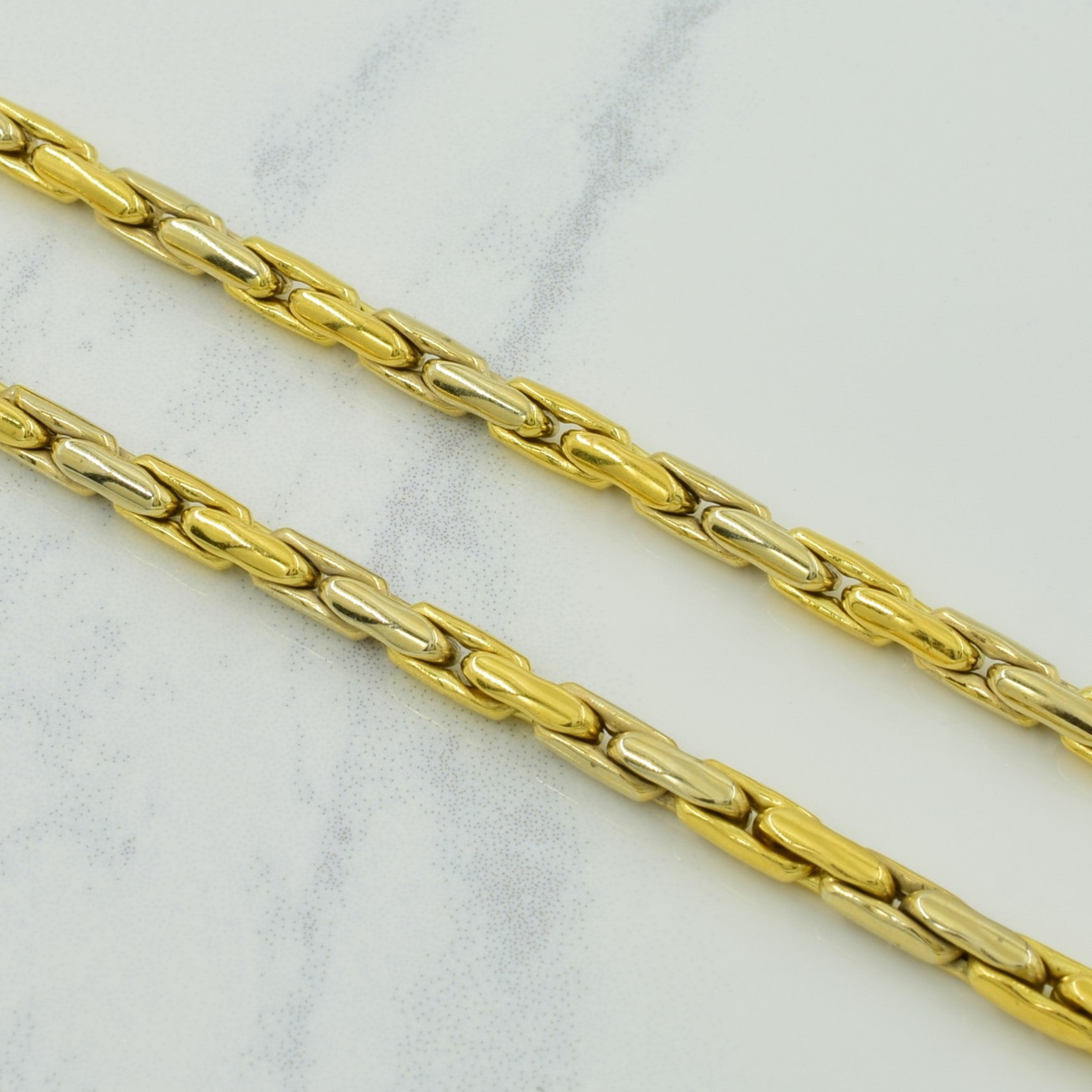 18k Yellow Gold Elongated Box Chain | 20" |