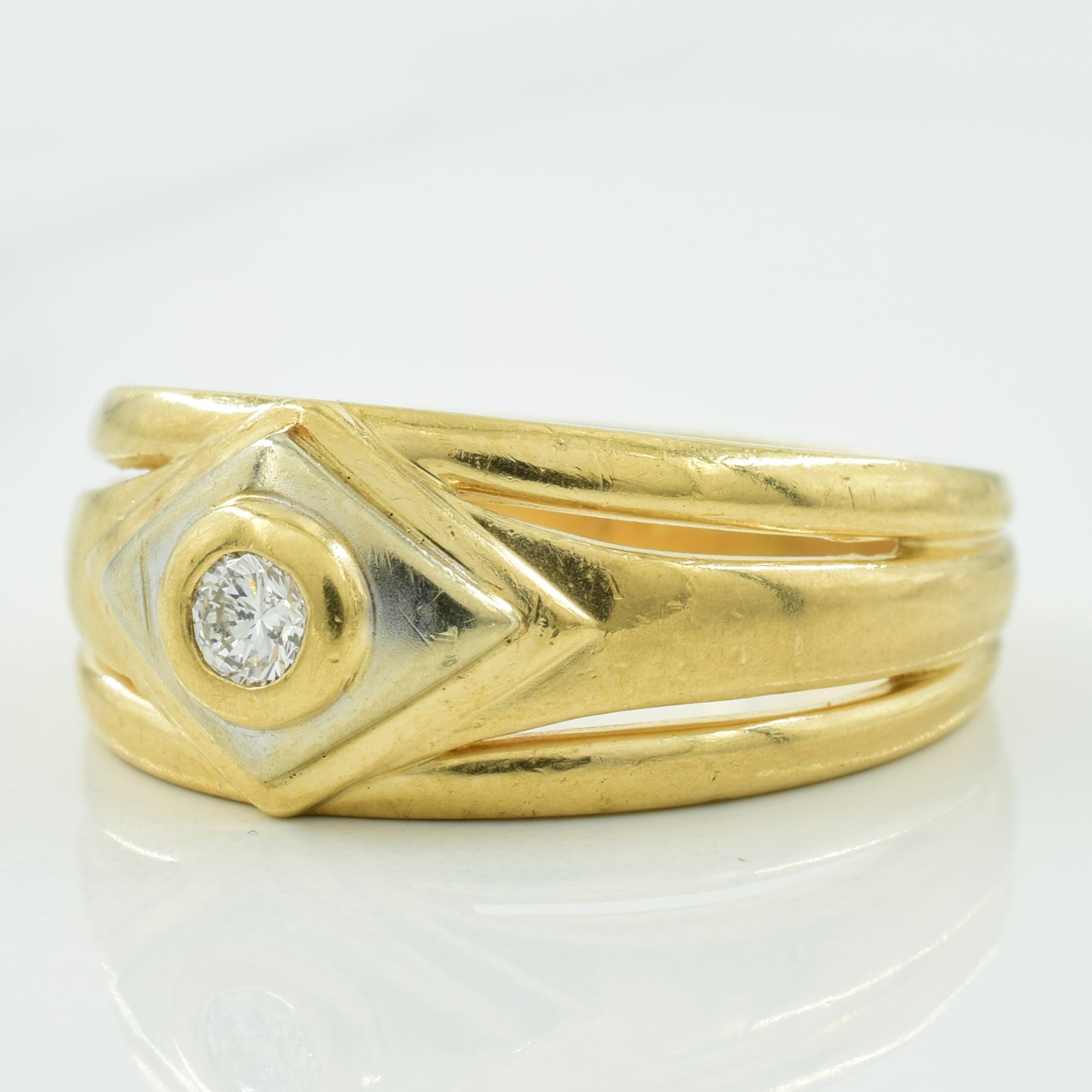 Solitaire Diamond Ring | 0.14ct | SZ 10.5 |