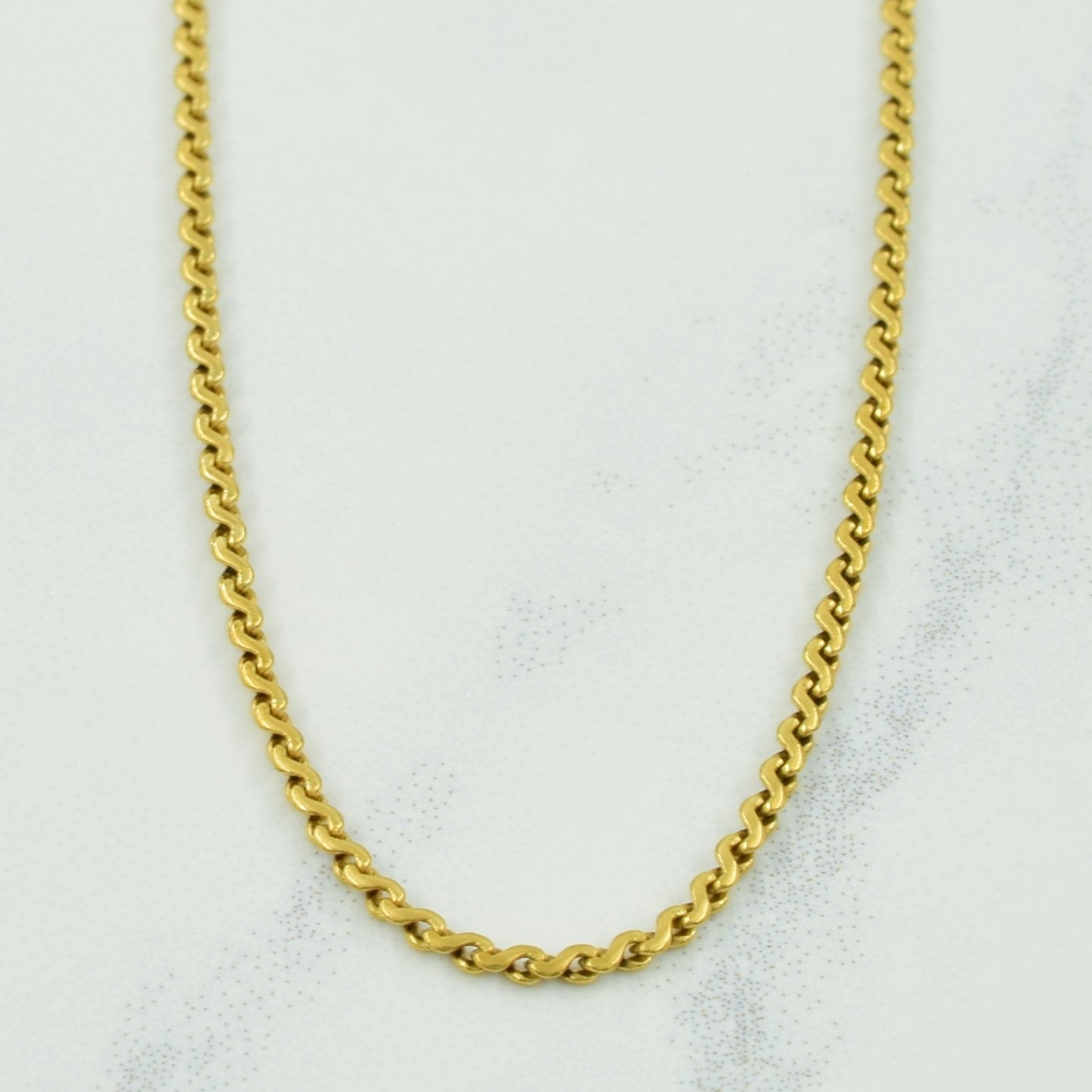 18k Yellow Gold Serpentine Chain | 24.5