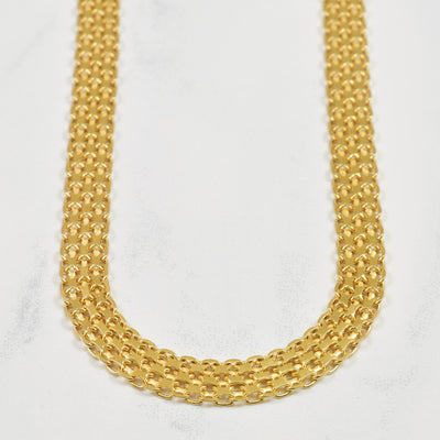 14k Yellow Gold Bismarck Chain | 16.75
