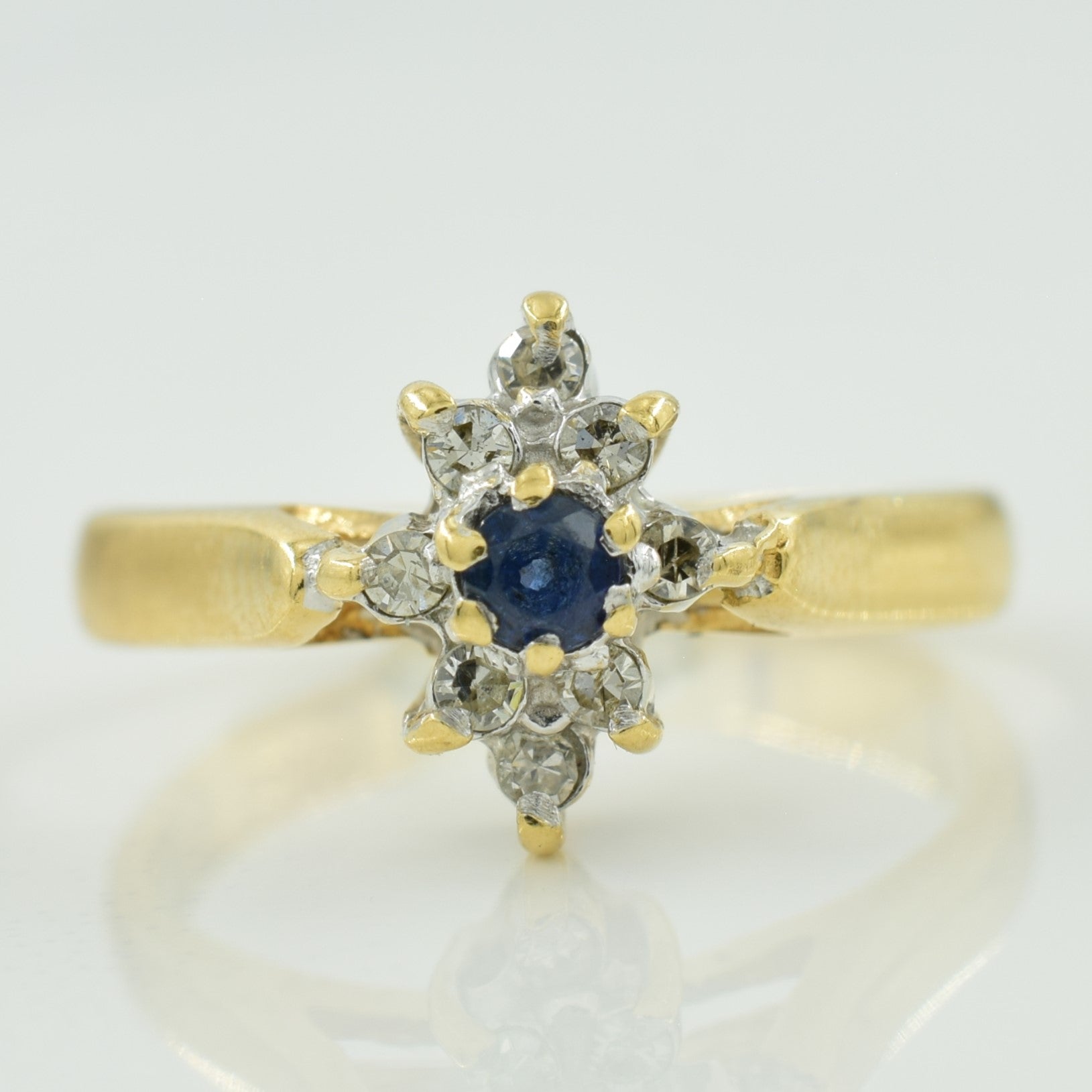 Diamond & Sapphire Ring | 0.07ctw, 0.05ct | SZ 1.75 |