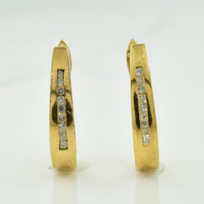 Diamond Huggie Earrings | 0.09ctw |