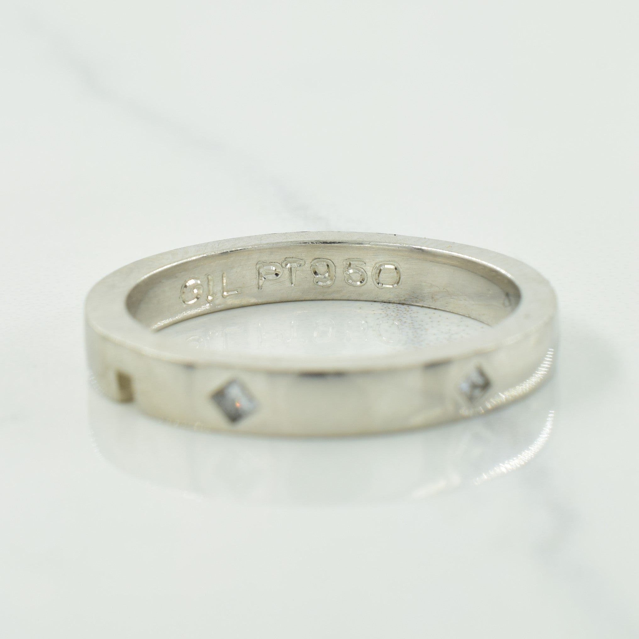 Platinum Diamond Band | 0.15ctw | SZ 6 |