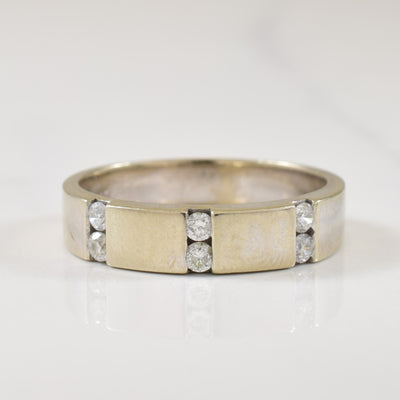 Triple Column Channel Set Diamond Ring | 0.18ctw | SZ 8.25 |