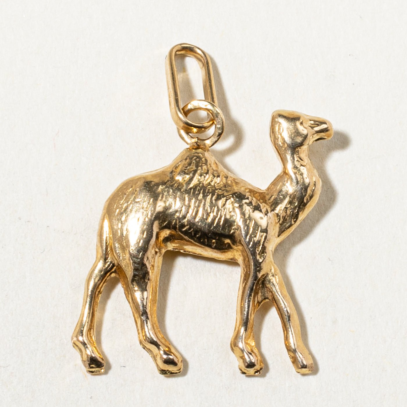 Italian Yellow Gold Camel Charm