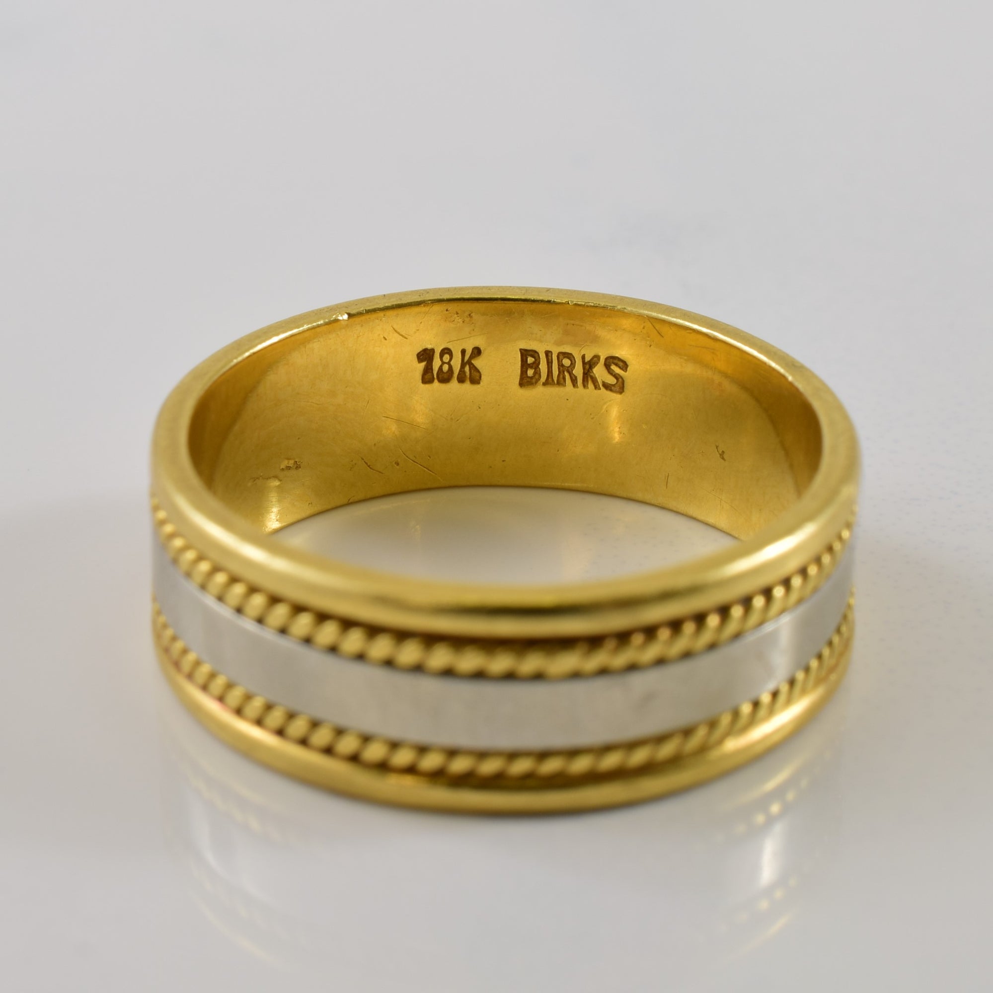 Birks' 18k Two Tone Ring | SZ 9.5 |
