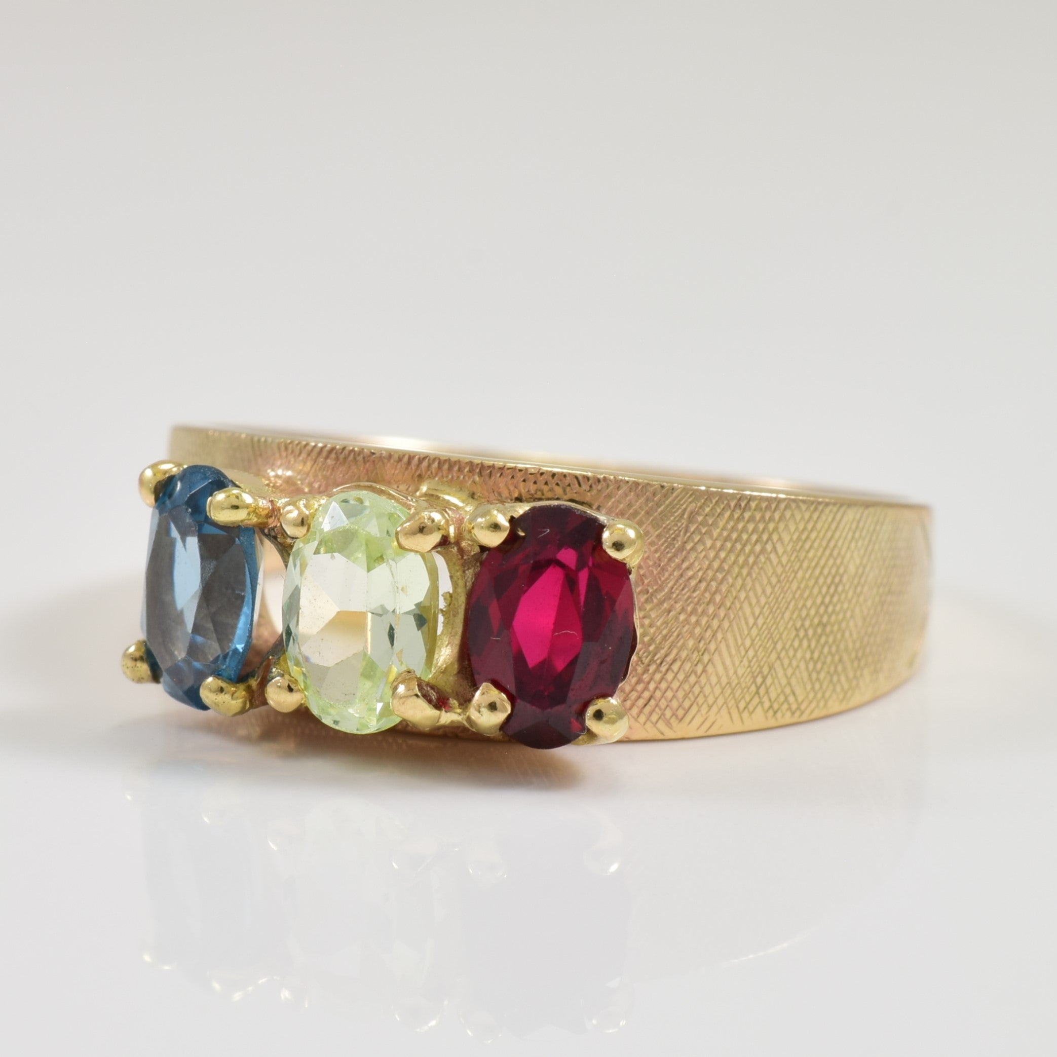 Synthetic Ruby & Spinel Ring | 1.50ctw | SZ 8 |