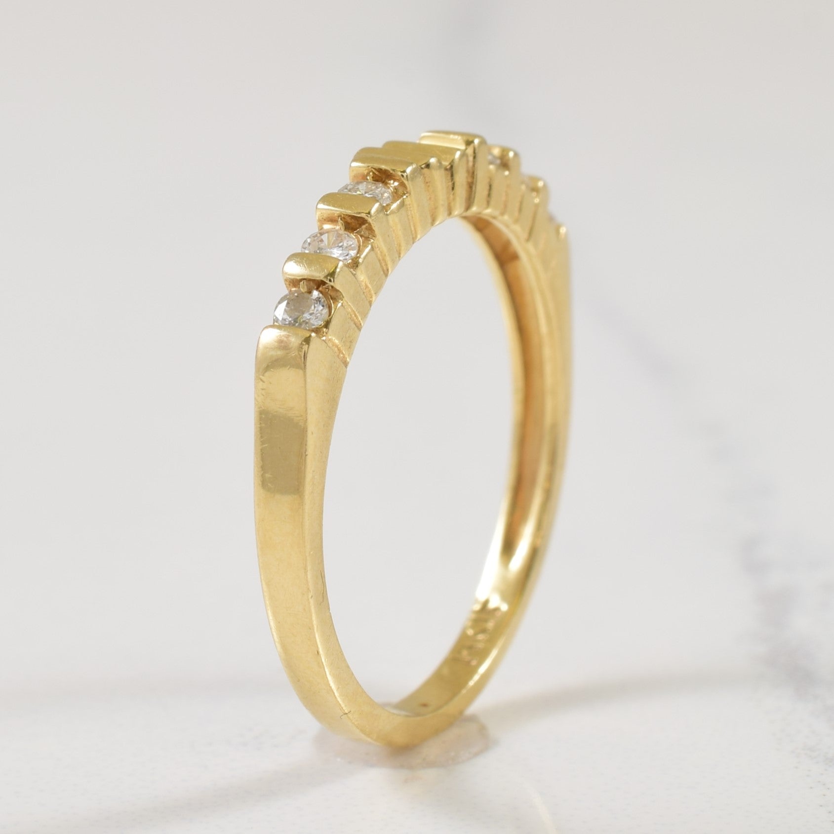 Channel Set Diamond Ring | 0.12ctw | SZ 5.25 |