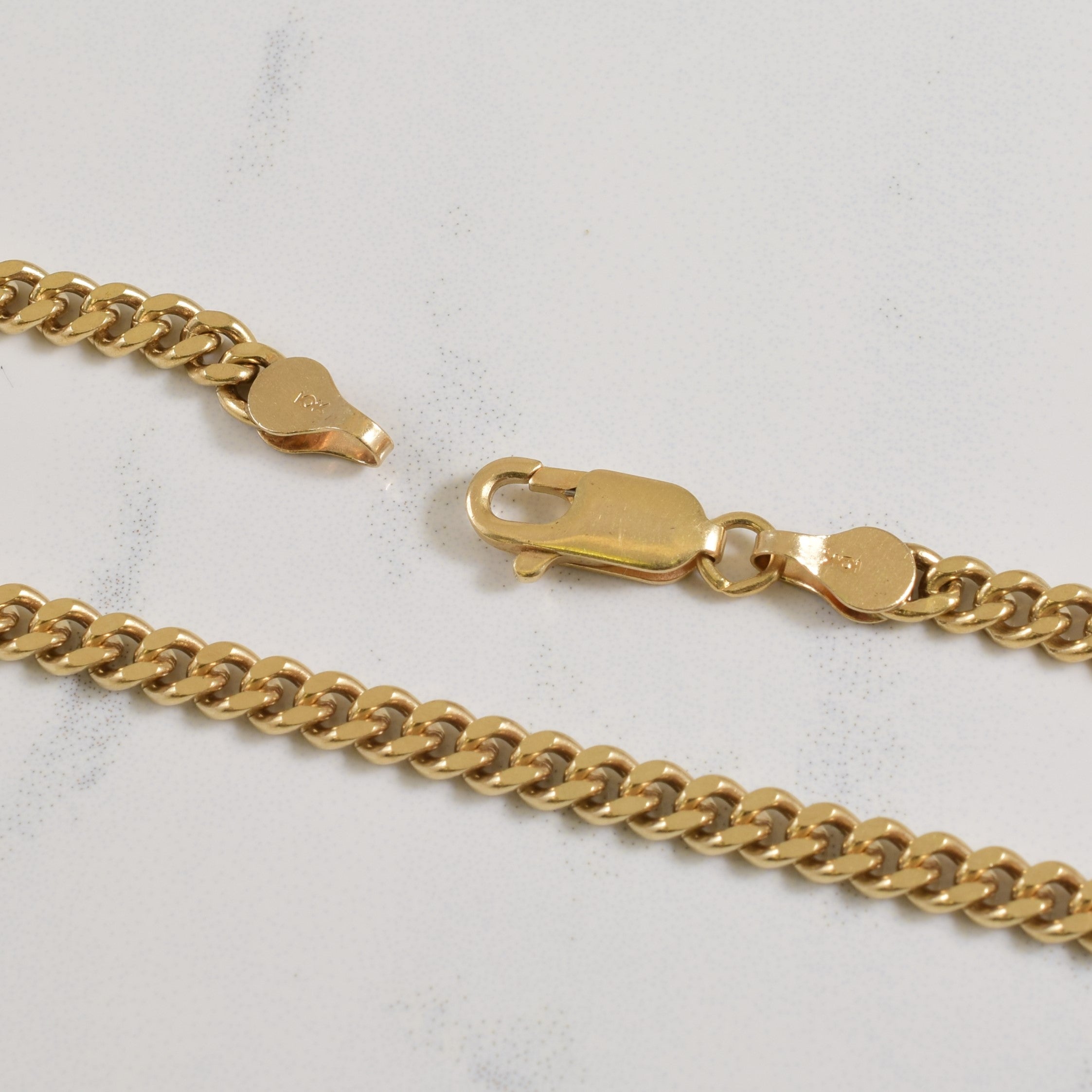 10k Yellow Gold Curb Chain | 24.5" |