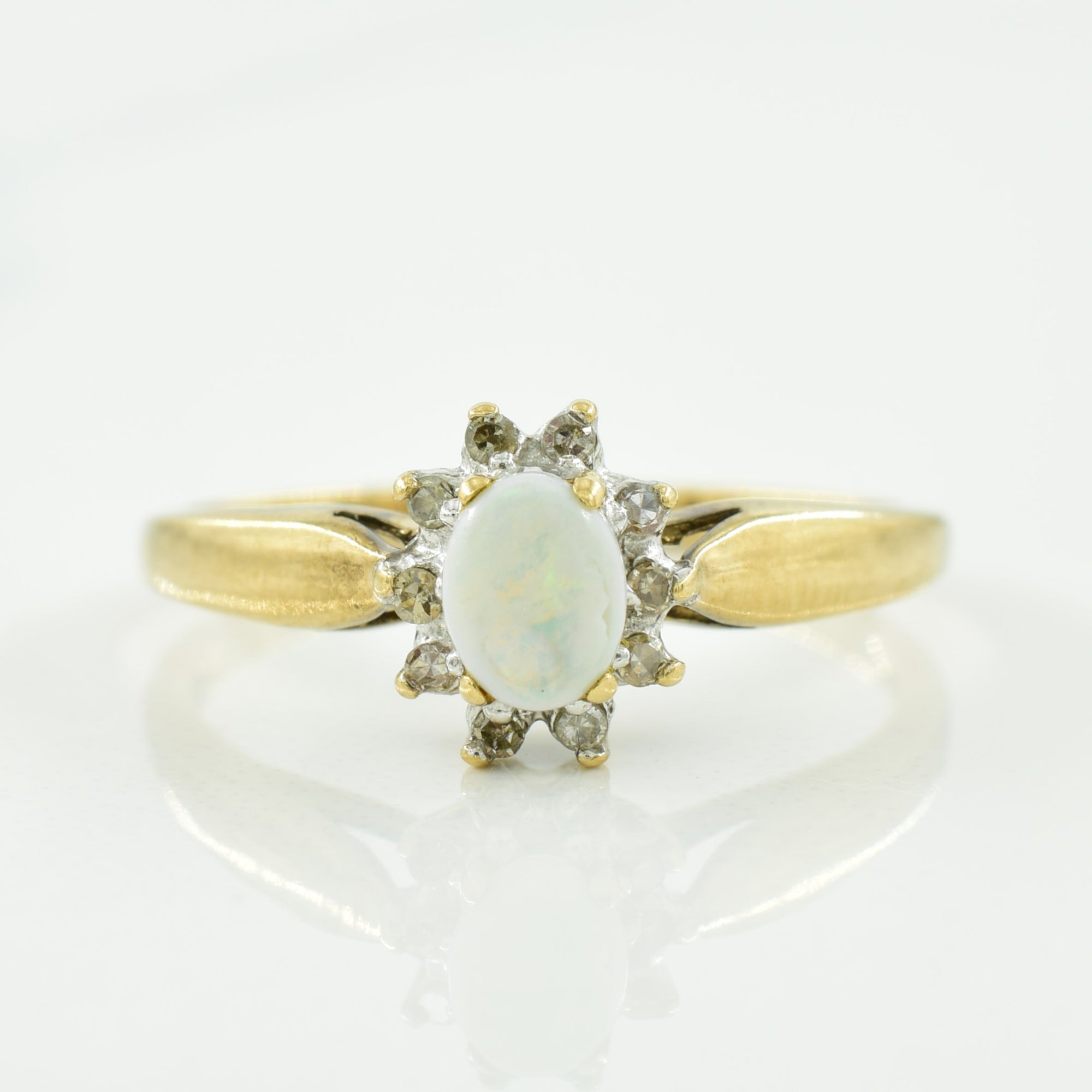 Opal & Diamond Ring | 0.20ct, 0.05ctw | SZ 7 |