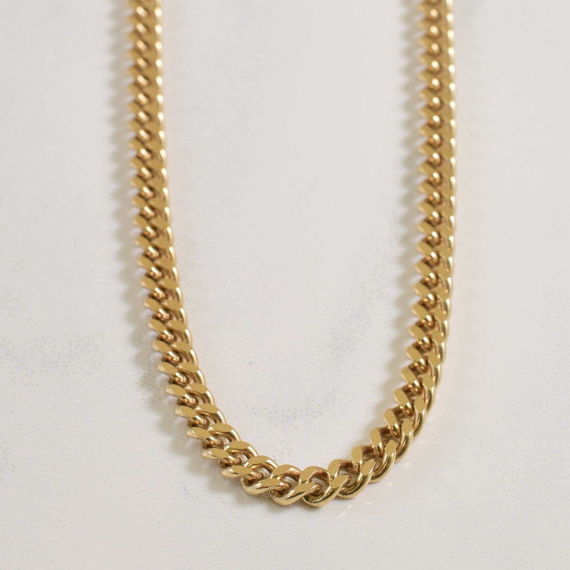 10k Yellow Gold Curb Chain | 24.5" |