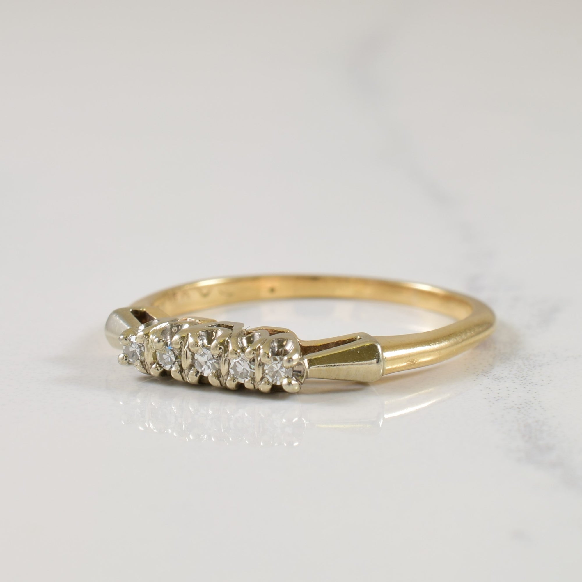 Five Stone Diamond Ring | 0.05ctw | SZ 7.25 |