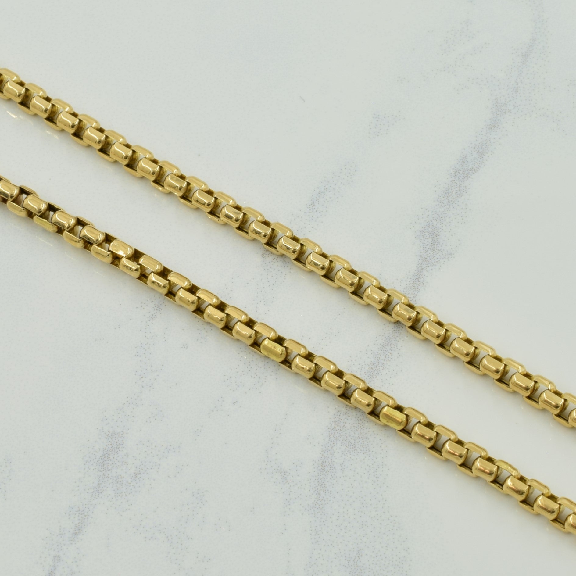 14k Yellow Gold Box Chain | 25" |