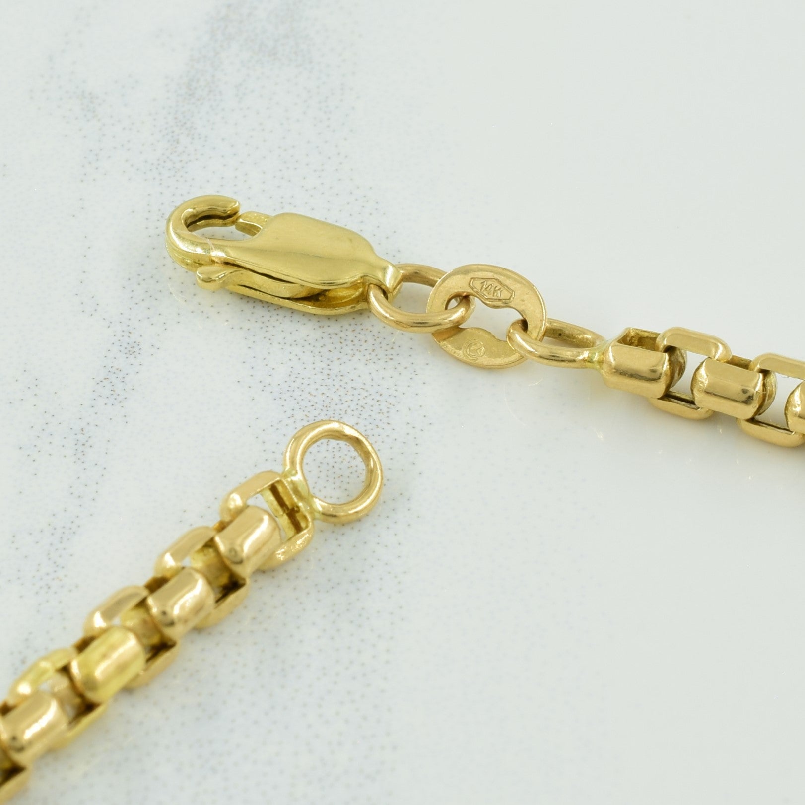 14k Yellow Gold Box Chain | 25" |