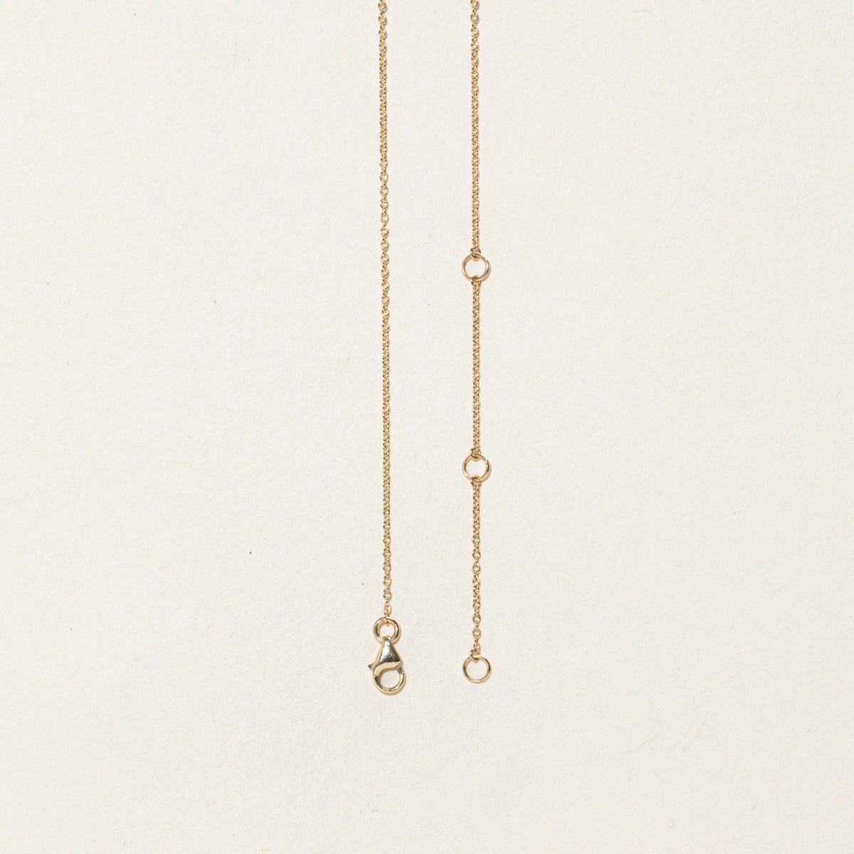 14k Eternity Diamond Interlocked Circles Pendant Necklace | 18"