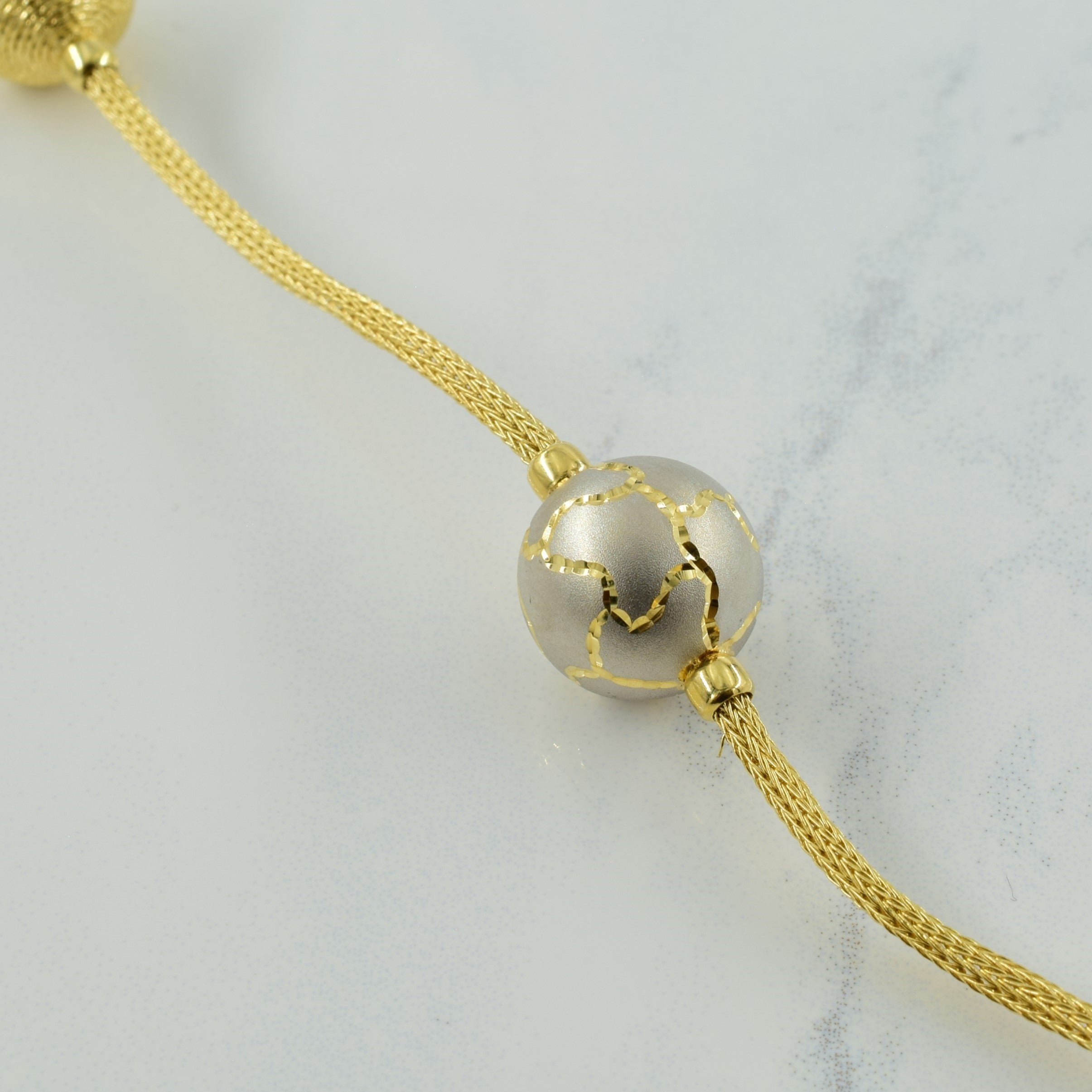 18k Two Tone Gold Bracelet | 9.5" |